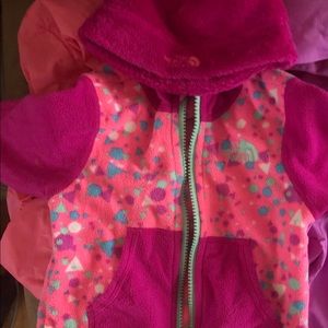 Used north face jacket and hat